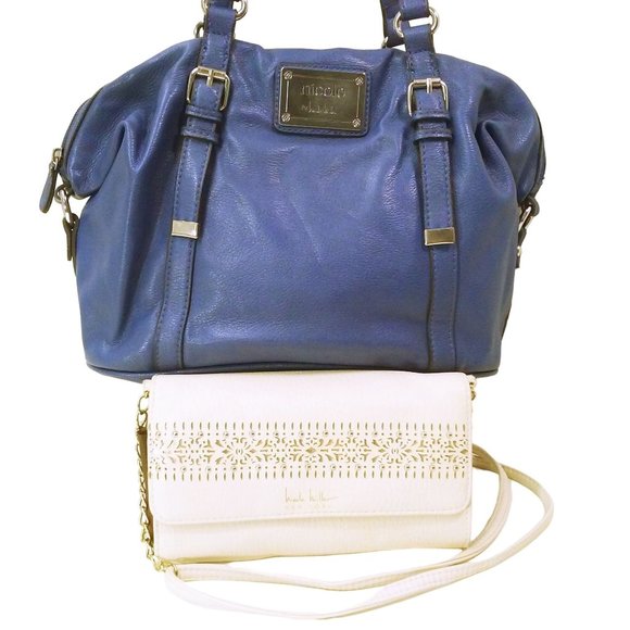 Bundle Lot of 2 Nicole Miller Collection TopCarry Handbag Crossbody Wallet Purse - Picture 3 of 11